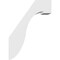 Ekena Millwork 3-in. W x 10-in. D x 14-in. H Del Monte Architectural Grade PVC Knee Brace BRCP03X10X14DEL - alternate 2